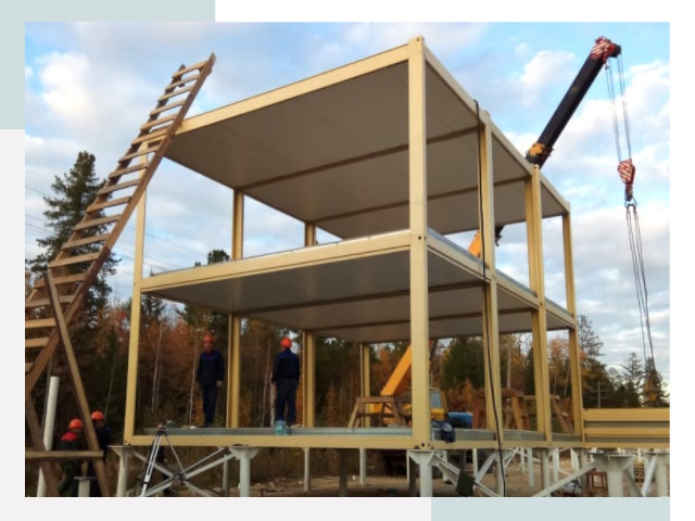 Строительство модульных здания Химки