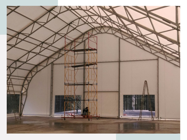 Шатровые ангары в Химках