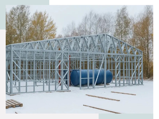 Металлические ангары в Химках