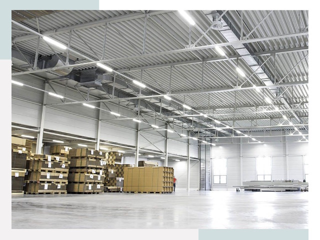 Освещение ангаров в Химках