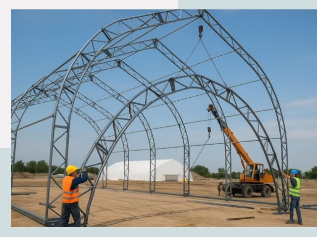 Монтаж ангаров в Химках от 622 руб. - Надежно и быстро